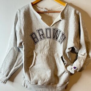 Vintage 1994 Champion Reverse Weave Brown University sweatshirt.